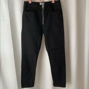 AGOLDE High-Waisted Black Skinny Jeans